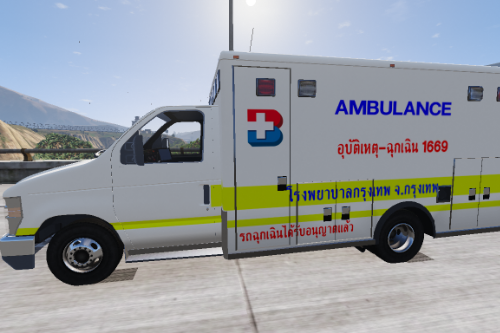 Ford E450 ตู้รถพยาบาล โรงพยาบาลกรุงเทพ Livery